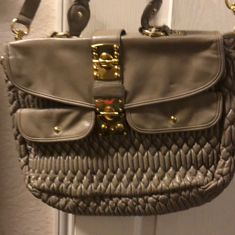 A Taupe Colored Business Bag